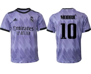 Moški Nogometni dresi Real Madrid Gostujoči 2023 Kratek Rokav MODRIĆ 10