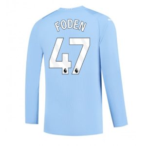 Nogometni Dresi za ekipe Manchester City Domači 2023-24 z lastnim tiskom Phil Foden 47