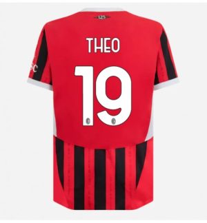 Moški Nogometni Dresi AC Milan Domači 2024-25 rdeča Theo Hernandez 19