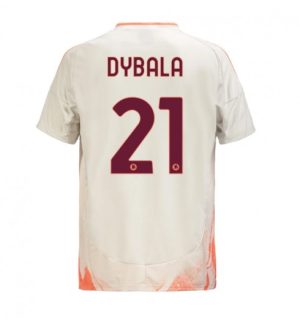 Moški Nogometni dresi AS Roma Gostujoči 2024-25 bela Paulo Dybala 21