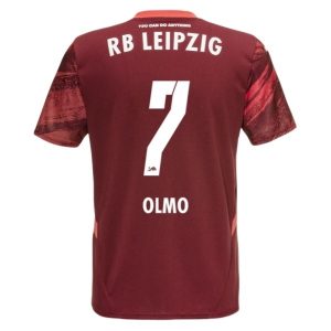 Moški Nogometni dresi za nogomet RB Leipzig Gostujoči 2024-2025 Olmo 7