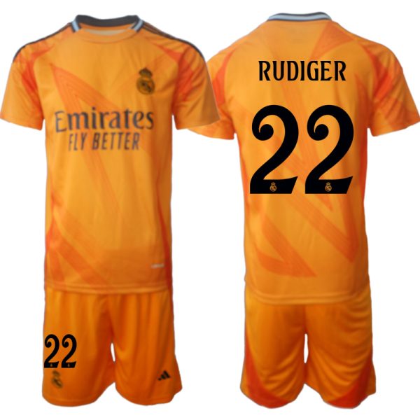 Prodaja Moške Nogometnih Dresov Real Madrid Gostujoči 2024-25 Antonio Rudiger 22