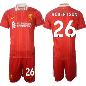 Moški Nogometni dresi kompleti Liverpool Domači 2024-25 Rdeča Andrew Robertson 26