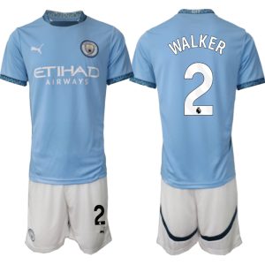 Moški Nogometni dresi Kompleti Manchester City Domači 2024-2025 Kyle Walker 2