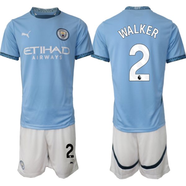 Moški Nogometni dresi Kompleti Manchester City Domači 2024-2025 Kyle Walker 2