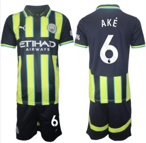 Moški Nogometni dresi Manchester City Gostujoči 2024-2025 Nathan Ake 6