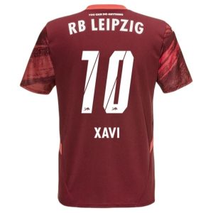 Moški Nogometni dresi za nogomet RB Leipzig Gostujoči 2024-2025 Xavi Simons 10