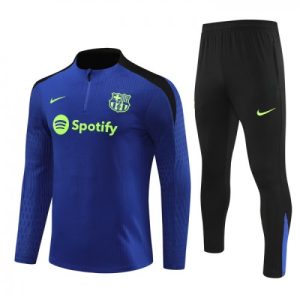 Moški FC Barcelona Trening Dresi kompleti 1/4-Zip 2024-25 Modra