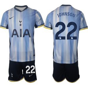 Moški Nogometni dresi za ekipe Tottenham Hotspur Gostujoči 2024-25 Brennan Johnson 22