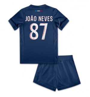 Otroški Nogometni dresi za otroke Paris Saint-Germain PSG Domači 2024-25 Joao Neves 87