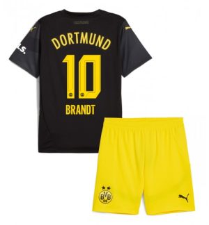 Otroški Nogometni dresi kompleti za otroke BVB Borussia Dortmund Gostujoči 2024-25 Julian Brandt 10